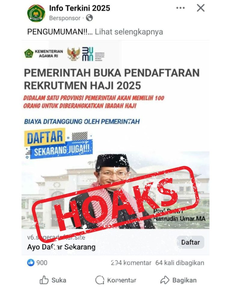 Marak Hoaks Loker Petugas Haji, Biro HKP: Waspada, Cek Infonya di Web dan Medsos Kemenag