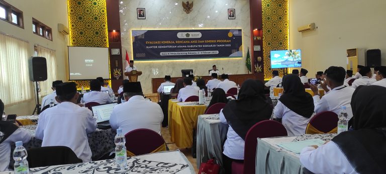 Evaluasi Kinerja, Rencana Aksi dan Sinergi Program Di Gelar Kementerian Agama Kab Sidoarjo