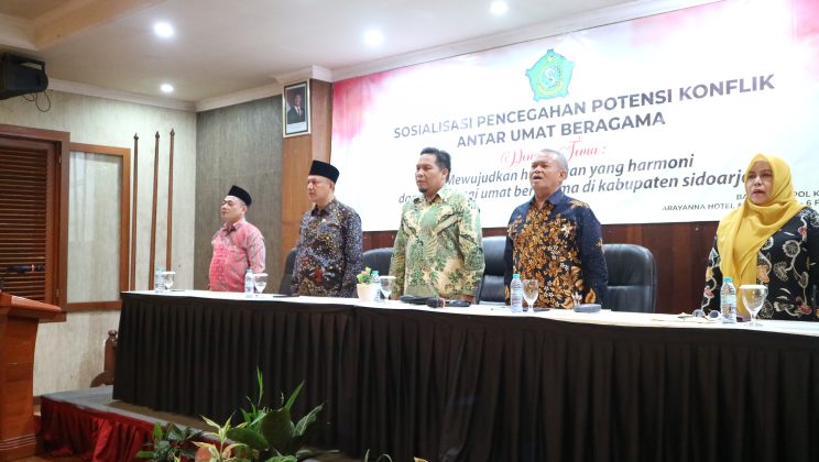 Bakesbangpol Sidoarjo Gelar Sosialisasi Pencegahan Potensi Konflik Antar Umat Beragama di Arayanna Trawas Mojokerto