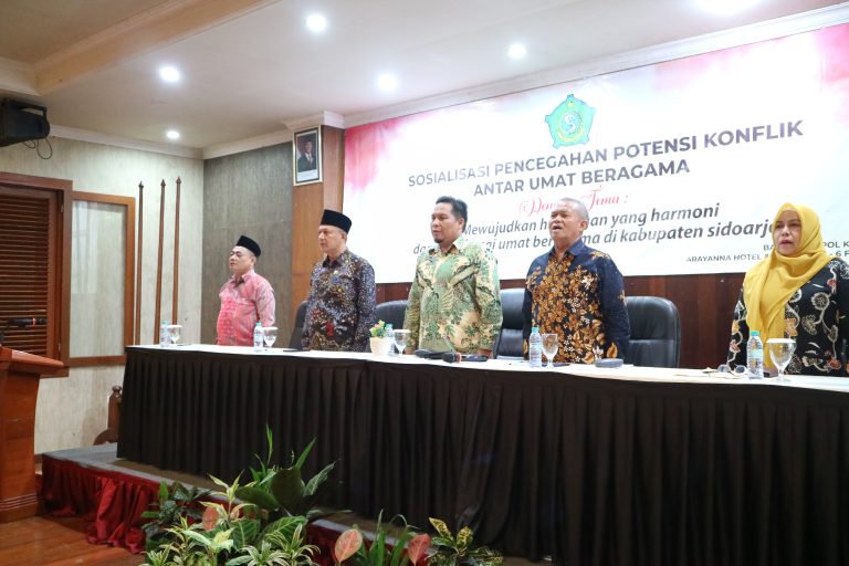 Bakesbangpol Sidoarjo Gelar Sosialisasi Pencegahan Potensi Konflik Antar Umat Beragama di Arayanna Trawas Mojokerto