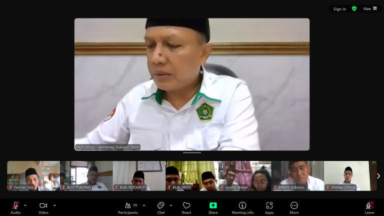 Tindak Lanjuti SE Menag RI No. 2 Tahun 2025, Kemenag Sidoarjo Rapat bersama KUA Kecamatan untuk Mendukung Kelancaran Arus Mudik 2025