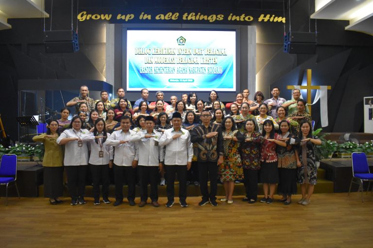 Dialog Kerukunan Intern Umat Beragama dan Moderasi Beragama Kristen Kabupaten Sidoarjo