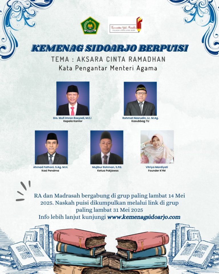 Sosialisasi Kolaborasi Penulisan Puisi : Dorong Kreativitas Warga Madrasah Sidoarjo