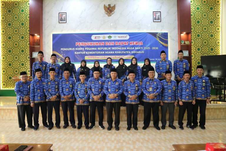 Pengukuhan Pengurus KORPRI Kemenag Sidoarjo Masa Bakti 2025–2030