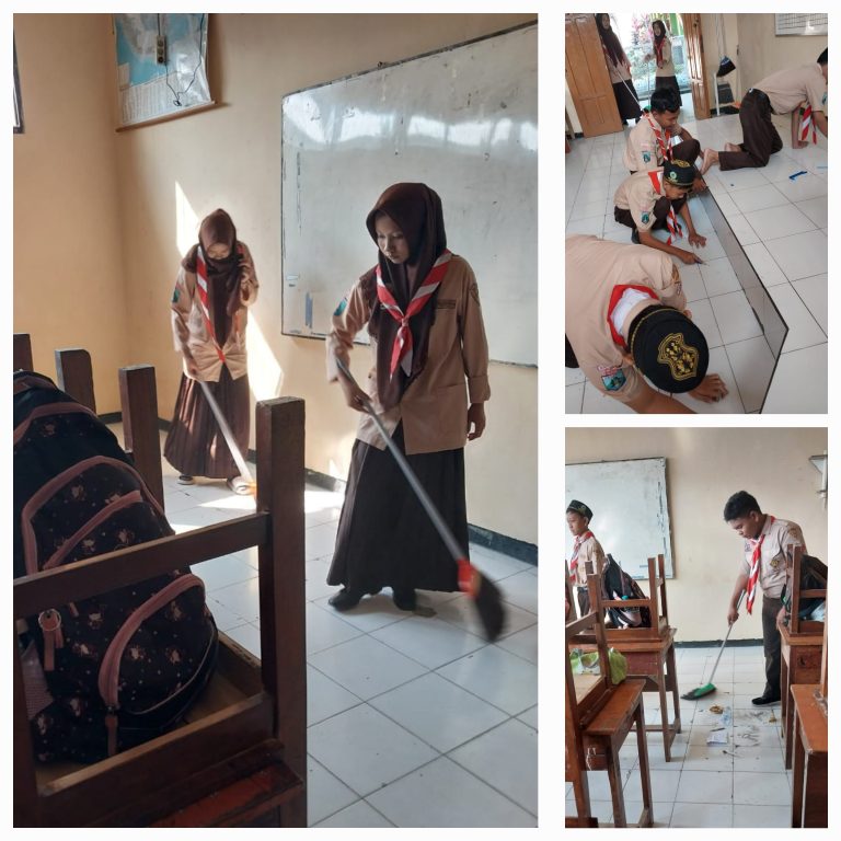 MTs Negeri 2 Sidoarjo Gelar “Jumat Bersih”: Semangat Kebersihan Pasca-Liburan Panjang!