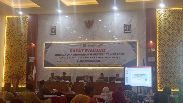 Kankemenag Sidoarjo Gelar Evaluasi Kinerja Anggaran Semester I, Dorong Peningkatan Serapan Lembaga Pendidikan Sidoarjo