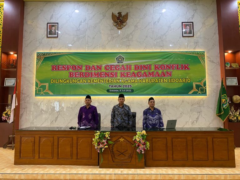 Meningkatkan Kesiapsiagaan: Kemenag Sidoarjo Gelar Acara Respon dan Pencegahan Dini Konflik Berdimensi Keagamaan