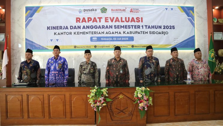 Kemenag Sidoarjo Gelar Rapat Evaluasi Kinerja dan Anggaran Semester I Tahun 2025