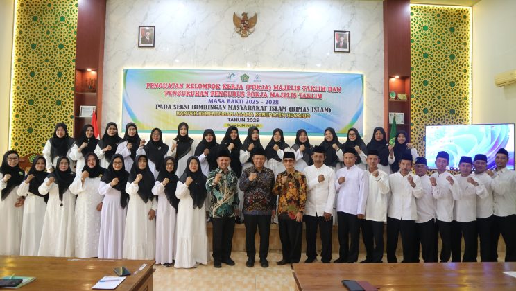 Kemenag Sidoarjo Kukuhkan Pengurus Pokja Majelis Taklim, Dorong Peran Strategis dalam Moderasi Beragama