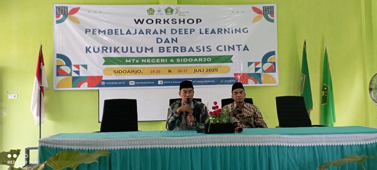 MTs Negeri 4 Sidoarjo Tutup Workshop Deep Learning dan Kurikulum Berbasis Cinta dengan Praktik Inspiratif dan Pesan Bermakna