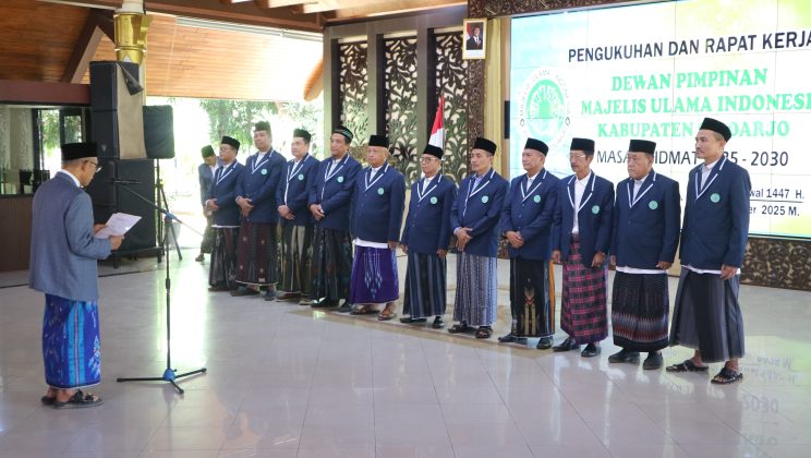 Pengukuhan DP MUI Kabupaten Sidoarjo Masa Khidmat 2025–2030, Tekankan Peran Ulama dan Umara