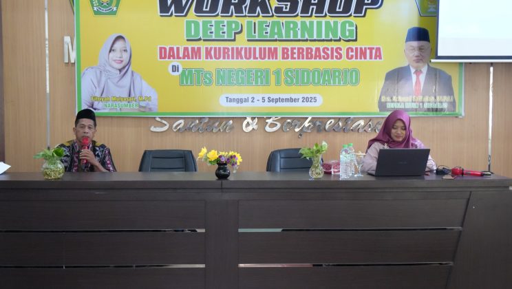 MTsN 1 Sidoarjo,  Workshop Deep Learning dalam Kurikulum Berbasis Cinta