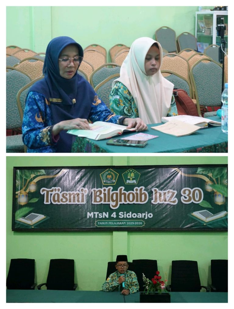TASMI’ AL-QUR’AN BILGHOIB JUZ 30 GELOMBANG 1 DI MTsN 4 SIDOARJO