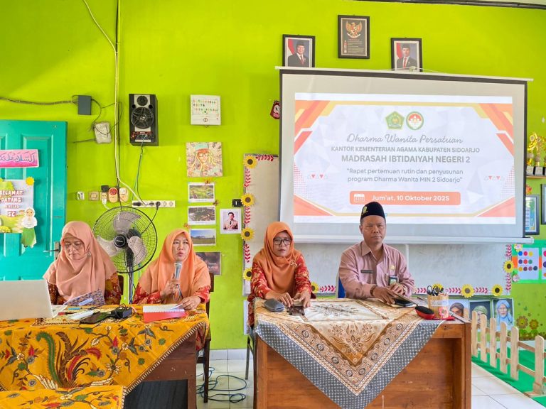 Dharma Wanita MIN 2 Sidoarjo Mantapkan Langkah, Susun Program Inovatif Demi Kemajuan Madrasah
