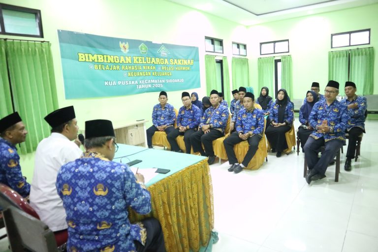 Kemenag Sidoarjo Lakukan Monitoring Supervisi Layanan Nikah dan Rujuk KUA