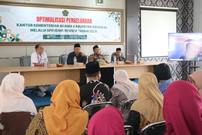 Kemenag Sidoarjo Gelar Spending Review dan Pembinaan BMN di Penghujung Tahun Anggaran 2025