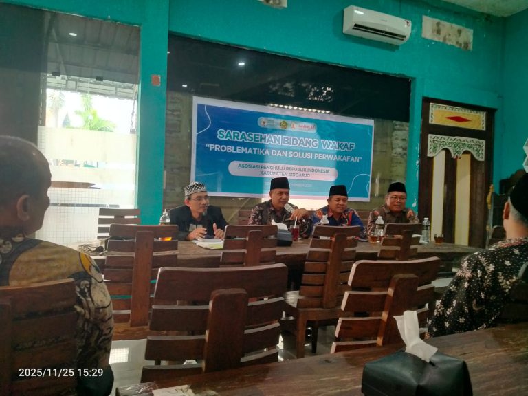 Sarasehan Bidang Wakaf: APRI Sidoarjo Bahas Problematika dan Penguatan Layanan Perwakafan