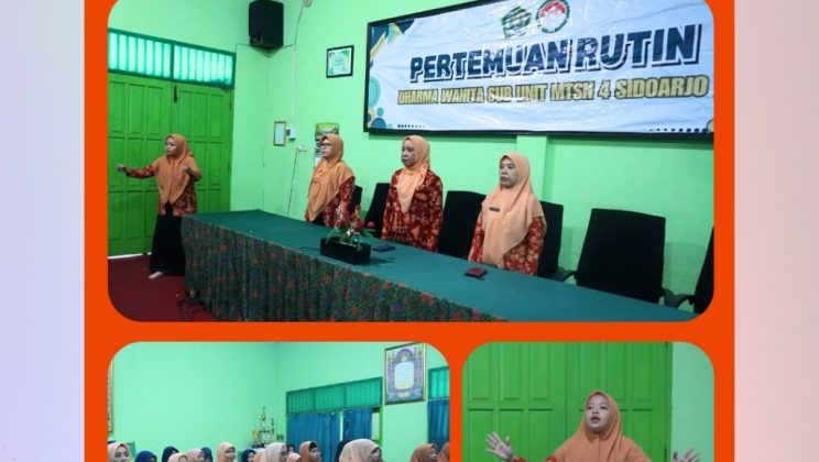Pertemuan Rutin Triwulan DWP Sub Unit MTsN 4 Sidoarjo Matangkan Persiapan Event HAB Ke-80 Kemenag