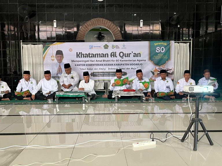 Khotmil Qur’an HAB Kemenag ke-80: Perkuat Karakter Religius ASN Sidoarjo