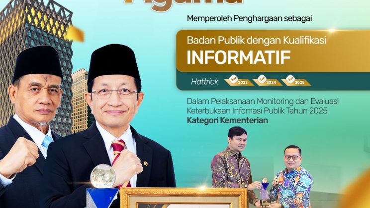 Kemenag dan 11 PTKIN Raih Anugerah Badan Publik Informatif 2025, Naik 120%
