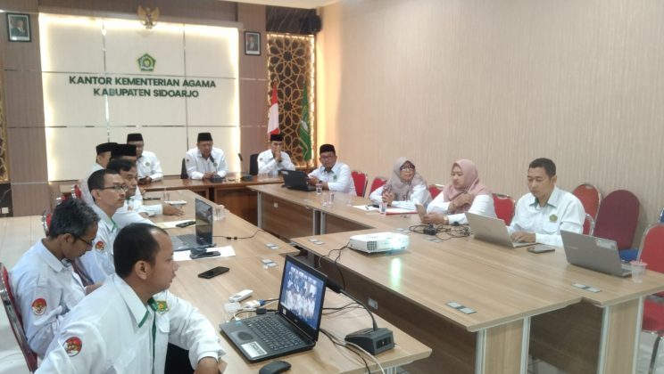 Kemenag Sidoarjo Ikuti Submit Serentak PMPZI, Raih Indeks 93,9