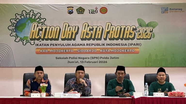 Dukung Program Asta Protas, Kemenag Sidoarjo Hadir dalam Action Day di Mojokerto