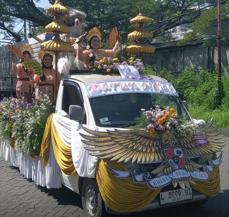 Pawai Mobil Hias dan Parade Budaya Anak RA Meriahkan Sukodono