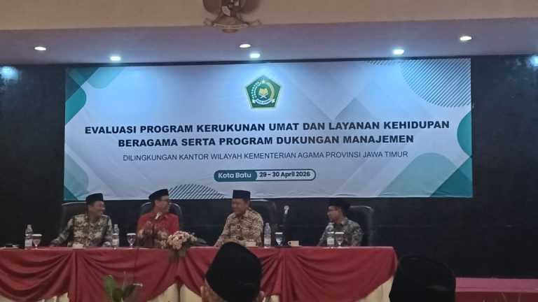 Kemenag Kab.Sidoarjo Hadiri Evaluasi Program Kerukunan & Layanan Beragama di Kota Batu