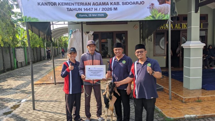 Kemenag Sidoarjo Distribusikan Qurban bagi Masyarakat dan Lembaga Sosial