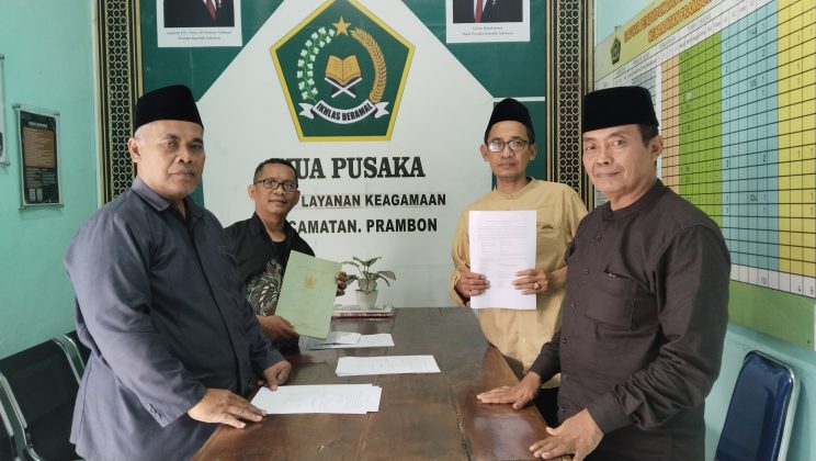 KUA Prambon Fasilitasi Penerbitan APAIW untuk Perluasan SMK Ma’arif NU