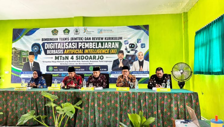 Akselerasi Mutu Pendidikan, MTsN 4 Sidoarjo Gelar Pelatihan Digitalisasi Pembelajaran Berbasis AI dan Kurikulum Berbasis Cinta