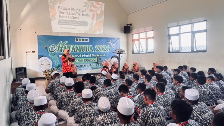 Semaikan Panca Cinta, Langkah Visioner DWP MTsN 1 Sidoarjo Bumikan Moderasi Beragama Lewat Game Interaktif
