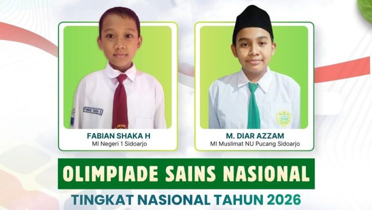 Dua Siswa Madrasah Ibtidaiyah Asal Sidoarjo Jadi Finalis OSN Tingkat Nasional 2026