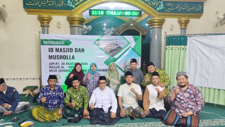 KUA Prambon, PC DMI Kecamatan Prambon, dan Pemdes Jedongcangkring Dorong Masjid dan Musala Miliki ID Resmi