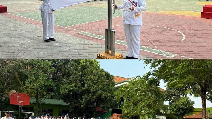 Upacara Bendera dan Pengumuman Juara Lomba HUT RI ke-81 Meriahkan Awal September di MTsN 4 Sidoarjo