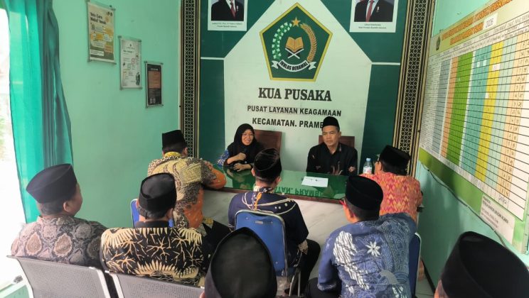 KUA Prambon Tingkatkan Tertib Administrasi melalui Penyuluhan Tata Naskah Dinas dan Bimtek Kearsipan