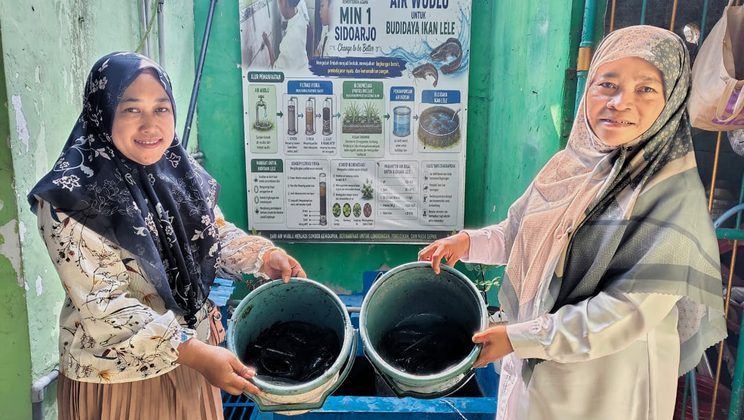 Dukung Ketahanan Pangan Kemenag, MIN 1 Sidoarjo Padukan Ekoteologi dan Edukasi Siswa Sulap Lele Jadi Cuan
