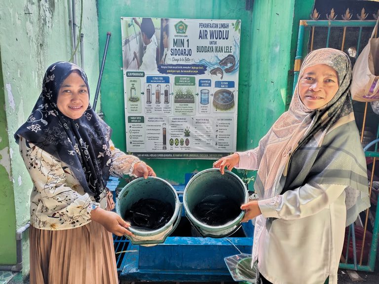 Dukung Ketahanan Pangan Kemenag, MIN 1 Sidoarjo Padukan Ekoteologi dan Edukasi Siswa Sulap Lele Jadi Cuan