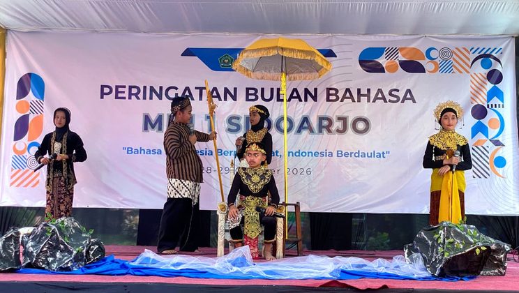 Panggung Spektakuler Bulan Bahasa 2026 MIN 1 Sidoarjo: Kolaborasi Epik Drama Legenda dan Fabel Berbahasa Inggris Menuju Generasi Emas